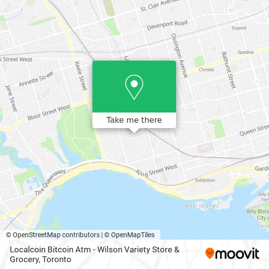 Localcoin Bitcoin Atm - Wilson Variety Store & Grocery map