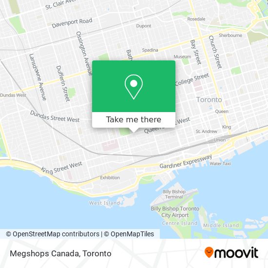 Megshops Canada map