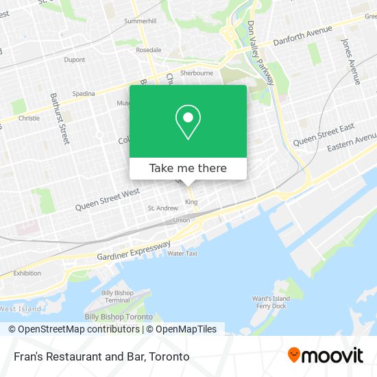 Fran's Restaurant and Bar map