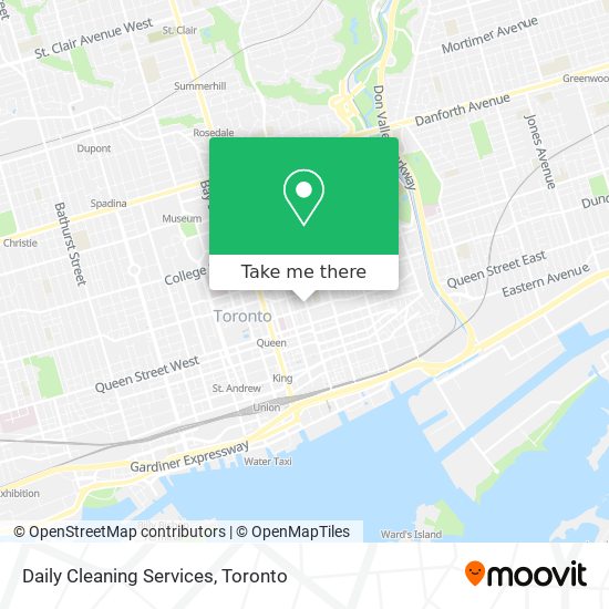 Daily Cleaning Services map