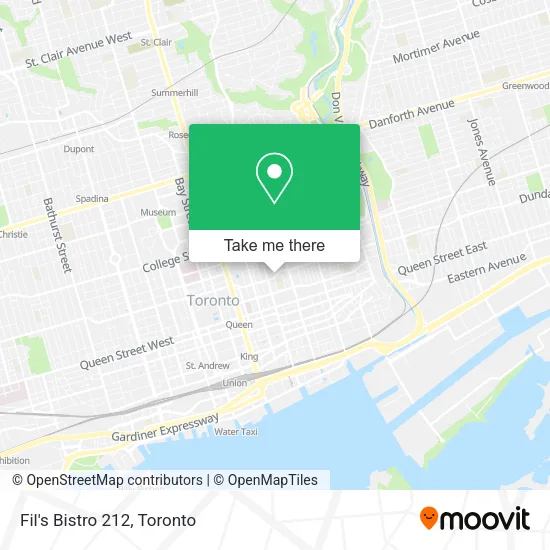Fil's Bistro 212 map