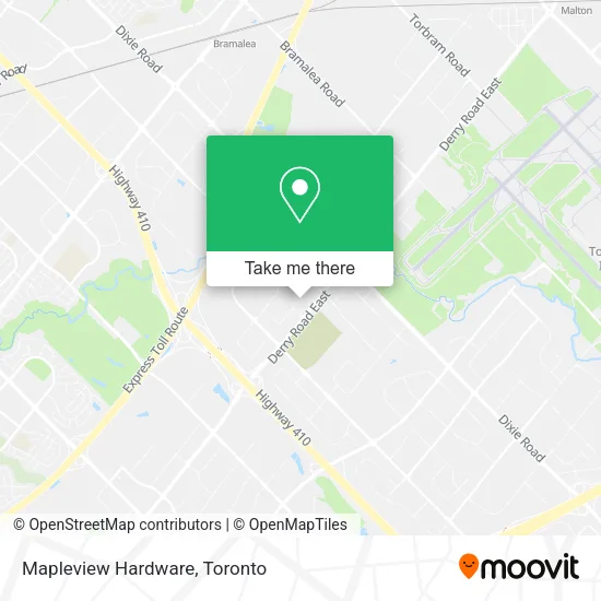 Mapleview Hardware map