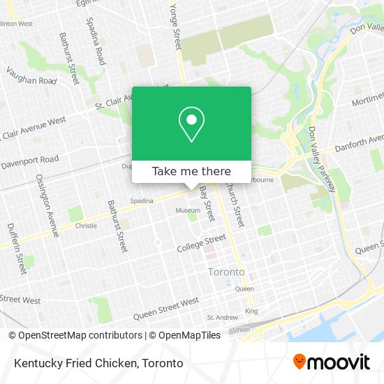 Kentucky Fried Chicken map