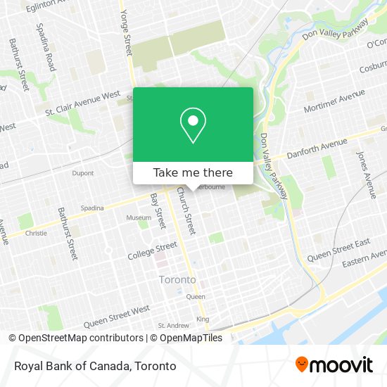 Royal Bank of Canada map