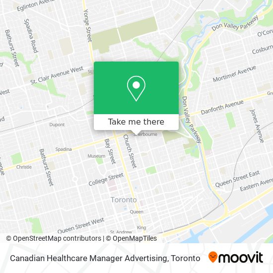 Canadian Healthcare Manager Advertising map