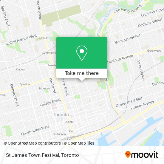 St James Town Festival map