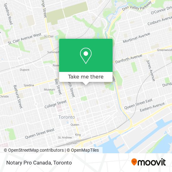 Notary Pro Canada map