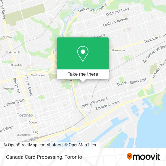 Canada Card Processing map