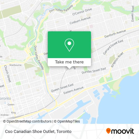 Cso Canadian Shoe Outlet map