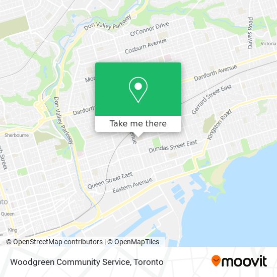 Woodgreen Community Service map