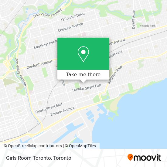 Girls Room Toronto map