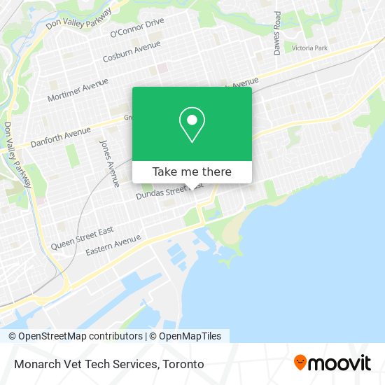 Monarch Vet Tech Services map