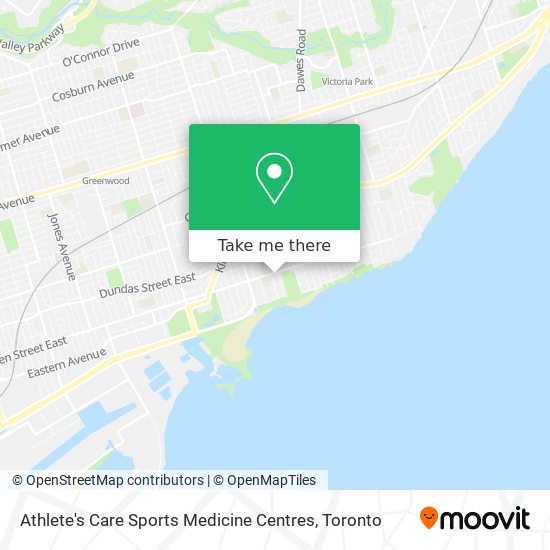Athlete's Care Sports Medicine Centres map