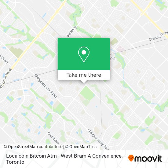 Localcoin Bitcoin Atm - West Bram A Convenience map