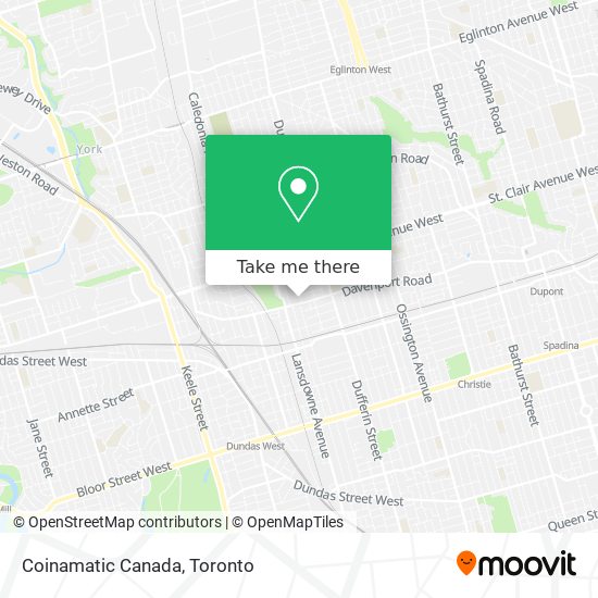 Coinamatic Canada map