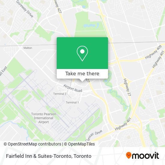 Fairfield Inn & Suites-Toronto map