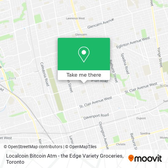Localcoin Bitcoin Atm - the Edge Variety Groceries map