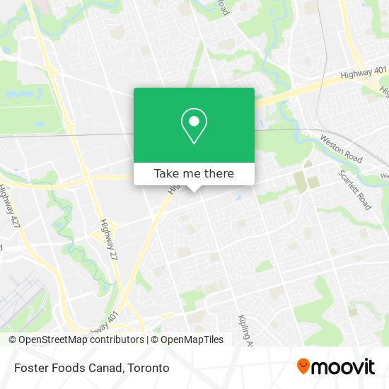 Foster Foods Canad map