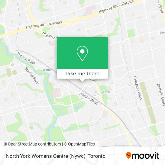 North York Women's Centre (Nywc) map