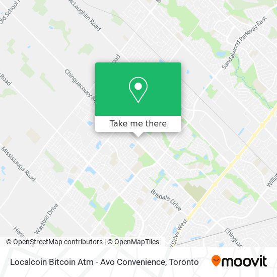 Localcoin Bitcoin Atm - Avo Convenience map