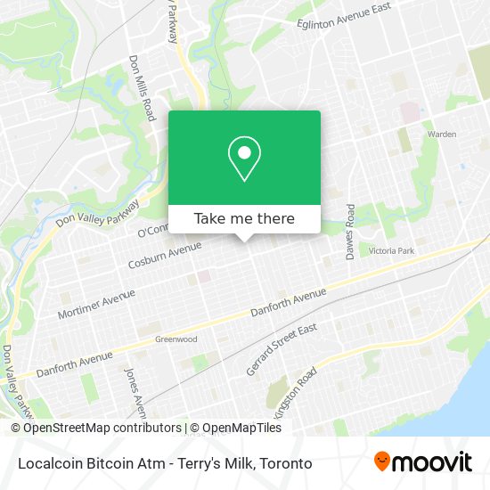 Localcoin Bitcoin Atm - Terry's Milk map