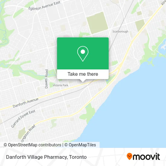 Danforth Village Pharmacy map