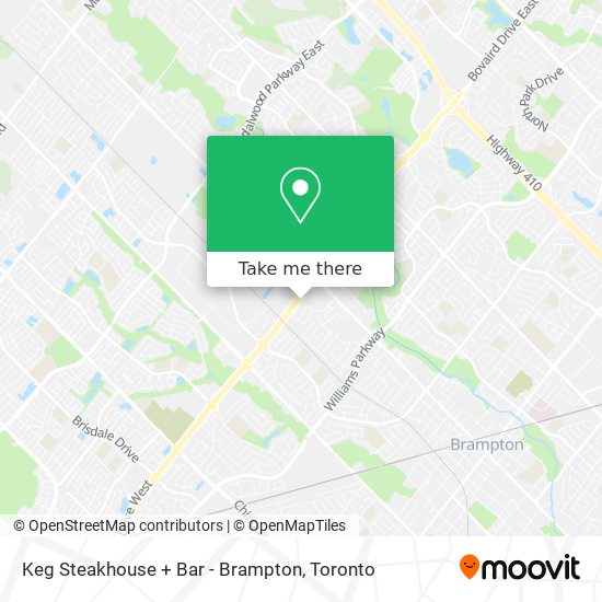 Keg Steakhouse + Bar - Brampton plan