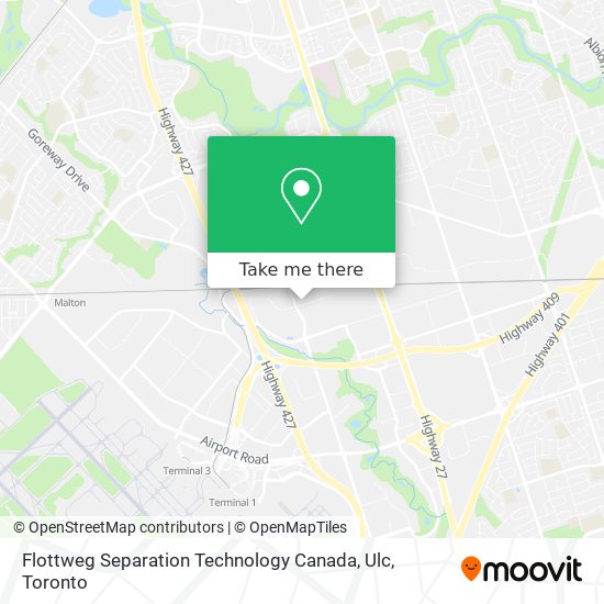 Flottweg Separation Technology Canada, Ulc map