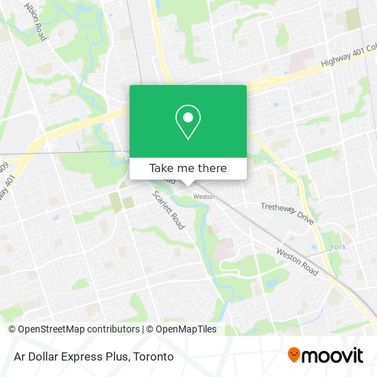 Ar Dollar Express Plus map