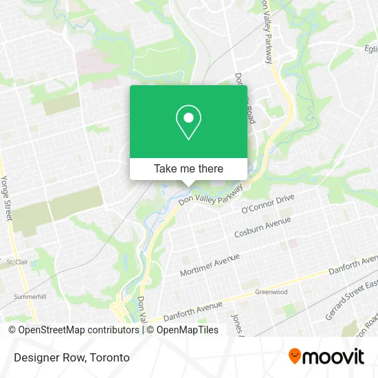 Designer Row map