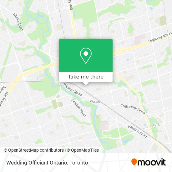 Wedding Officiant Ontario map