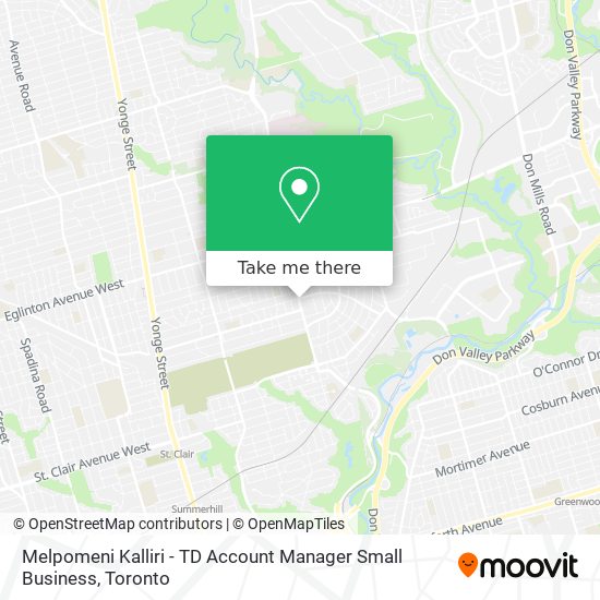 Melpomeni Kalliri - TD Account Manager Small Business map