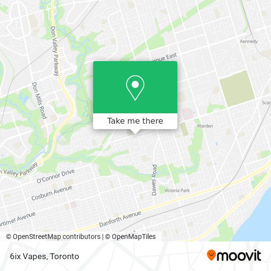 6ix Vapes map