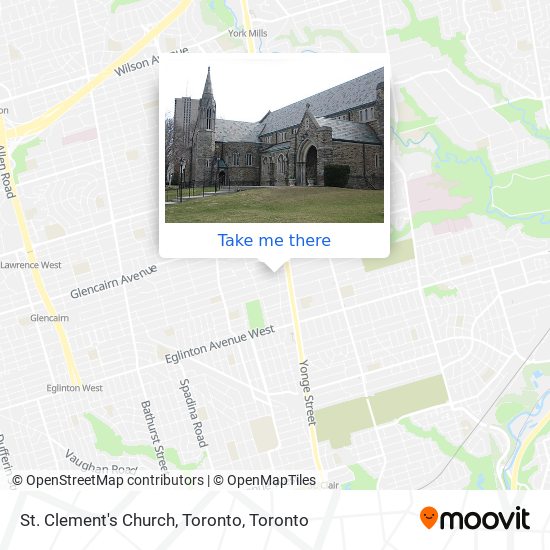 St. Clement's Church, Toronto plan