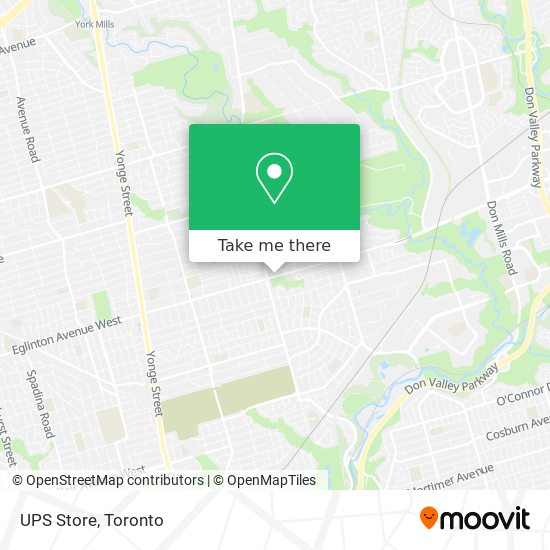 UPS Store map