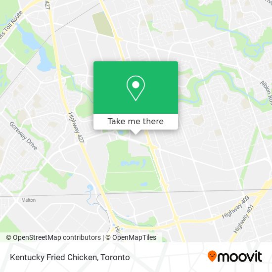 Kentucky Fried Chicken map