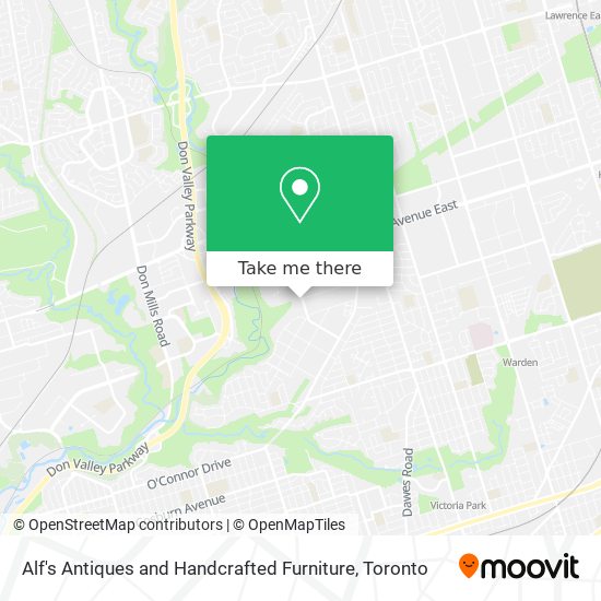 Alf's Antiques and Handcrafted Furniture map