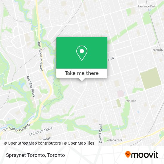 Spraynet Toronto map