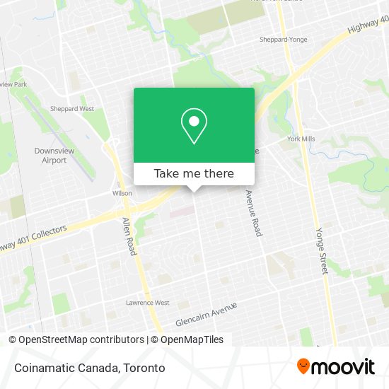 Coinamatic Canada map