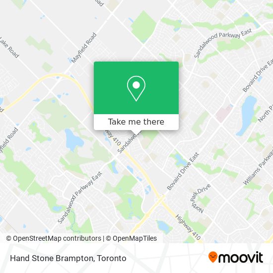 Hand Stone Brampton map