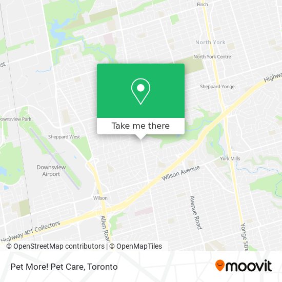 Pet More! Pet Care map