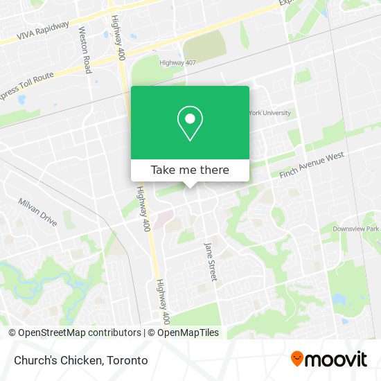 Church's Chicken map