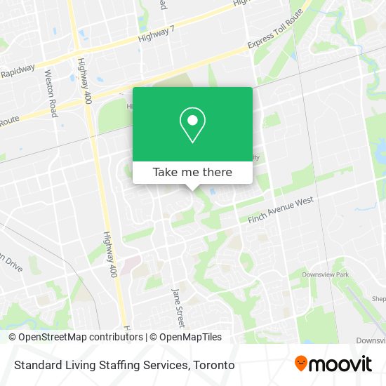 Standard Living Staffing Services map