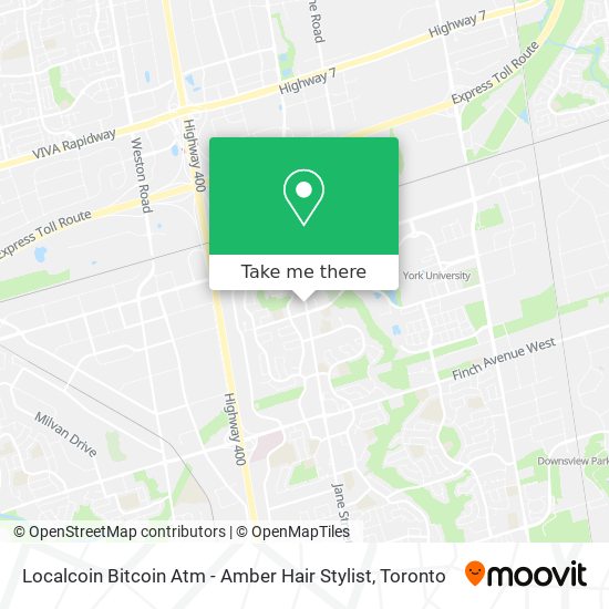 Localcoin Bitcoin Atm - Amber Hair Stylist map