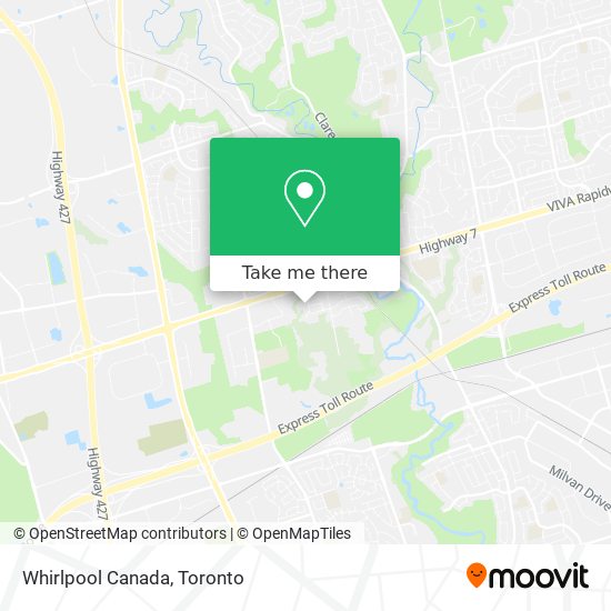 Whirlpool Canada map