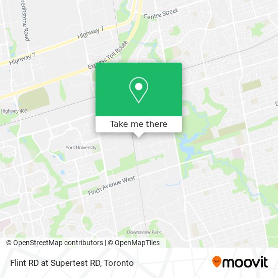 Flint RD at Supertest RD map