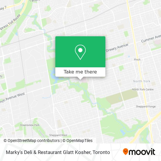 Marky's Deli & Restaurant Glatt Kosher map