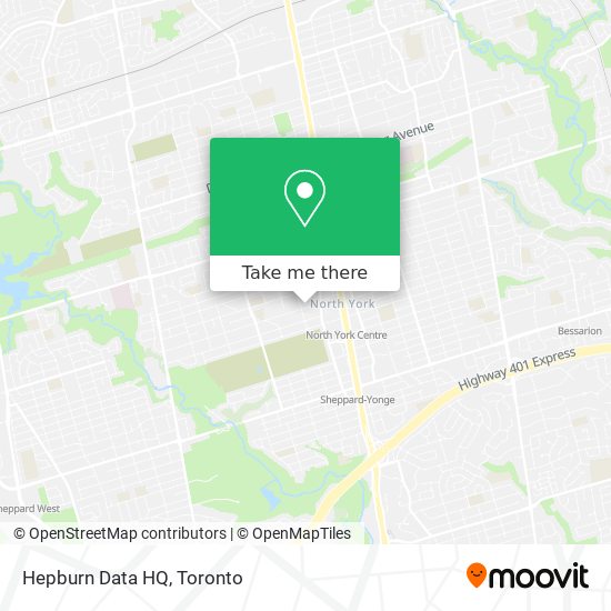 Hepburn Data HQ map