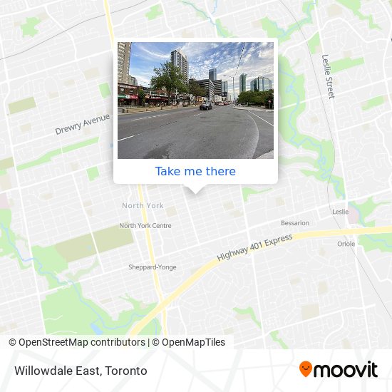 Willowdale East map