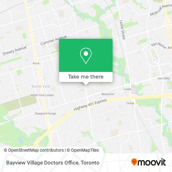 Bayview Village Doctors Office map